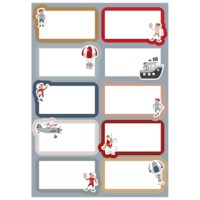 Cadeau etiketten | Haza | Sint en Piet | 3 vel