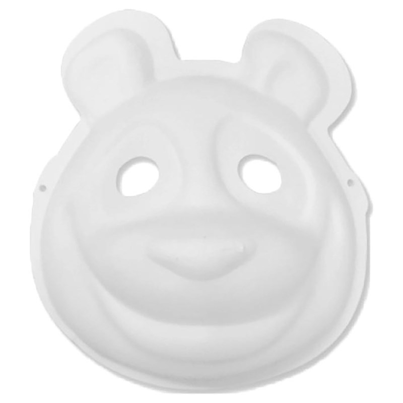 Masker | Papier-maché | Beer | Wit 