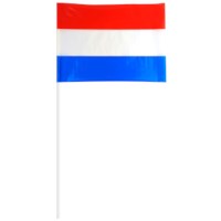 Zwaaivlag op stok | Haza | Rood-wit-blauw