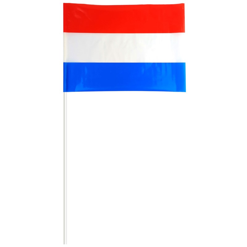 Zwaaivlag op stok | Haza | Rood-wit-blauw