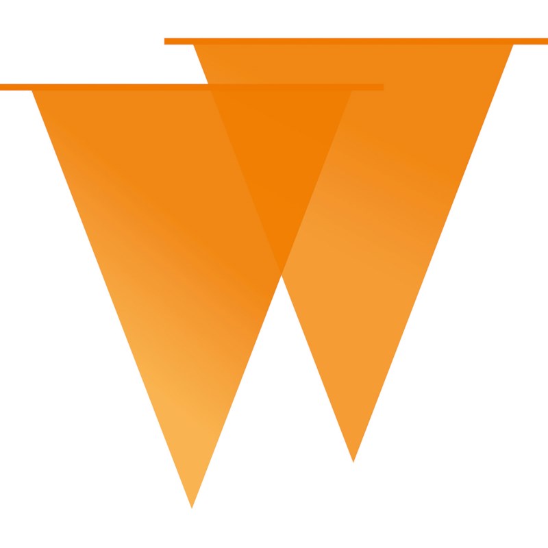 Vlaggenlijn | Haza | Kunststof | Oranje | 30 meter