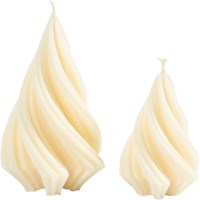 Siliconen gietvorm | Kerstbomen | 8 en 11 cm | 2 stuks