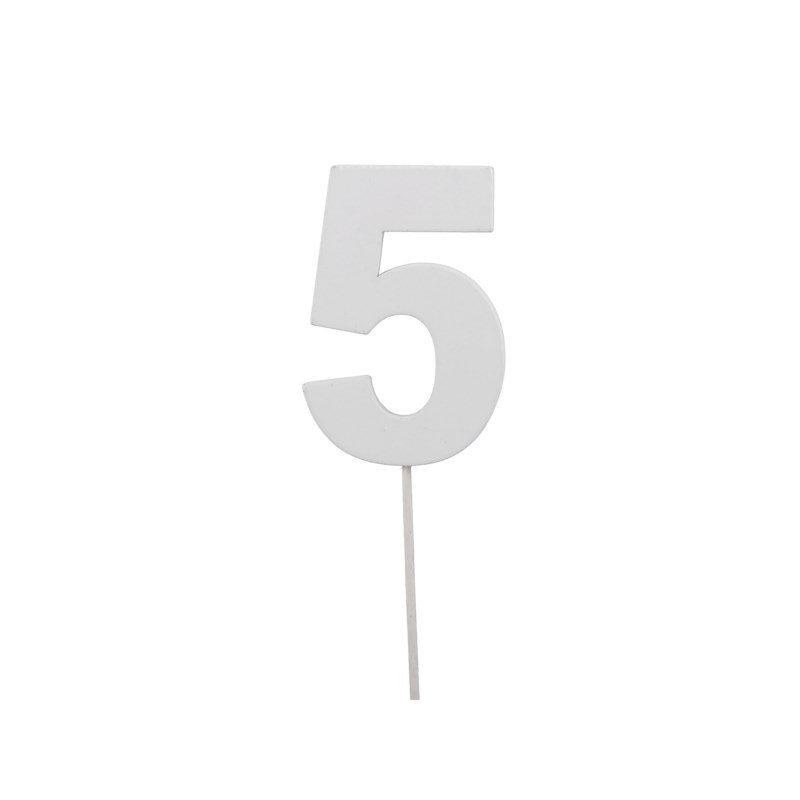 Cijfer | 5 | Hout | 7 cm | 10 stuks