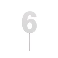 Cijfer | 6 | Hout | 7 cm | 10 stuks