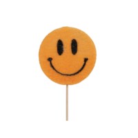 Smiley | Oranje | 8 cm | 6 stuks