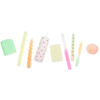 Kaarsen stiften | Rico design | Neon | 6 stuks | 30 ml