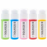 Squeeze marker | Rico design | Regenboog | 5 x 60 ml