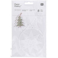 Borduurkaarten | Rico design | Kerst | 8 stuks