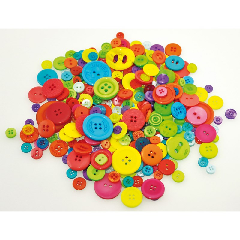 Knopen | Playbox | Assortiment | Ø 9-45 mm | 500 gram
