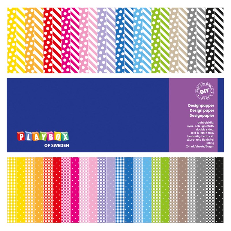 Karton | Bedrukt | Playbox | 24 vel