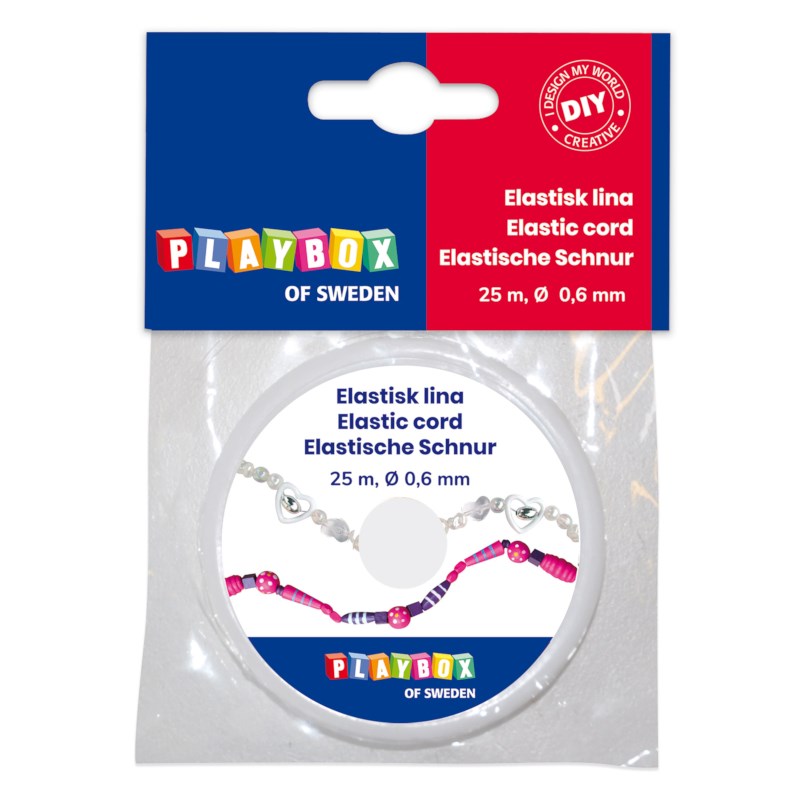 Elastisch draad | Playbox | Dikte 0,6 mm | 25 meter