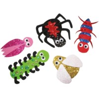 Rubberplaat | Playbox | Glitter assorti | 10 vel