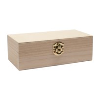 Schatkist | Hout | Playbox | 140 x 67 x 46 mm | 10 stuks