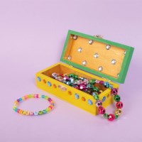 Schatkist | Hout | Playbox | 140 x 67 x 46 mm | 10 stuks