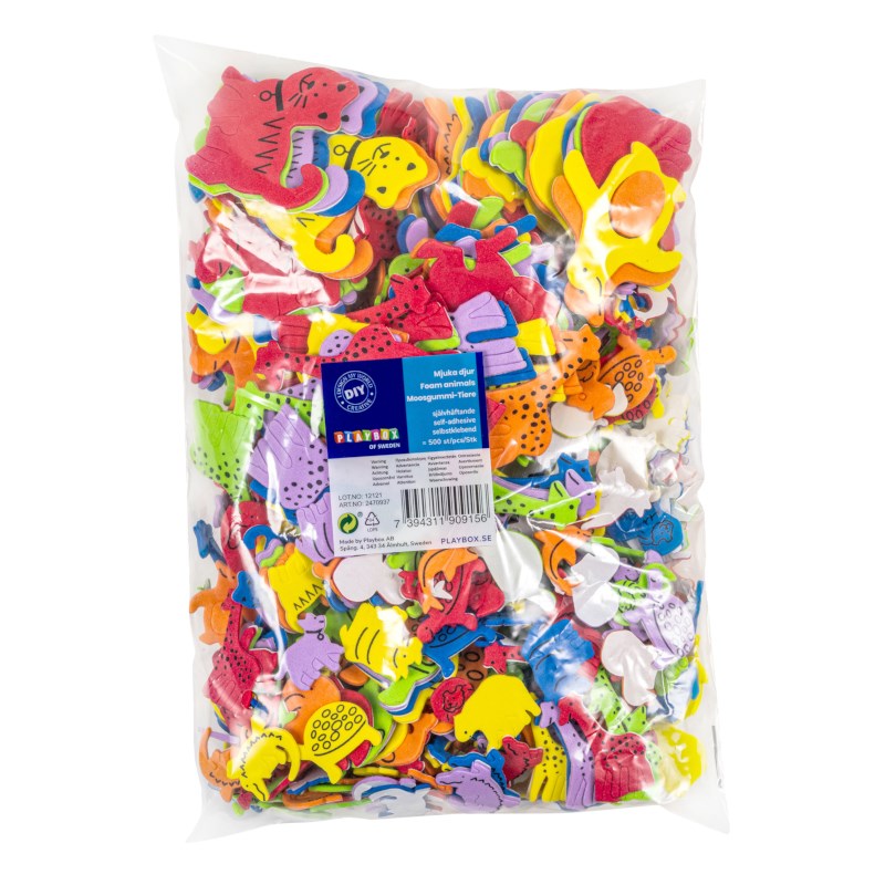 Foam | Dieren | Playbox | Assorti | 500 stuks