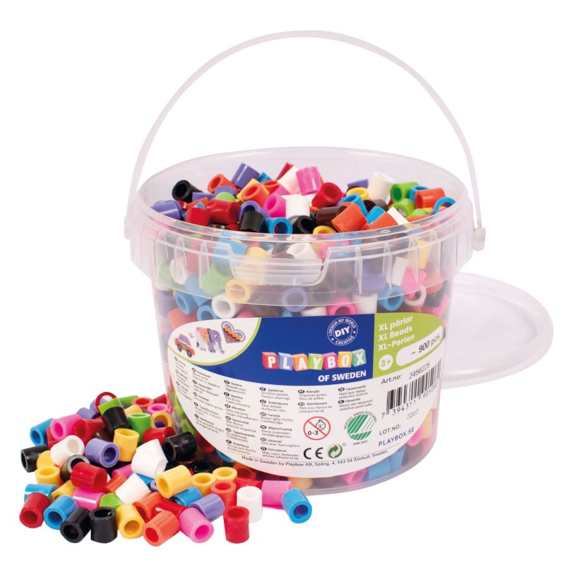 Strijkkralen maxi | Playbox | Assorti | 900 stuks 