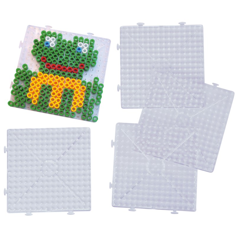 Strijkkralen onderlegplaat maxi | Playbox | Vierkant | 5 Stuks