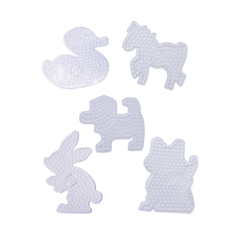 Strijkkralen onderlegplaat maxi | Playbox | Dieren | 5 Stuks
