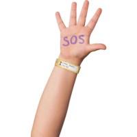 SOS armbandjes | Beschrijfbaar | Marky | 20 stuks