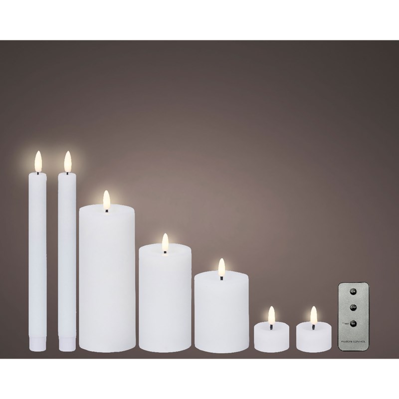 LED kaars | Lumineo | Warm wit | 24 cm | 4 stuks