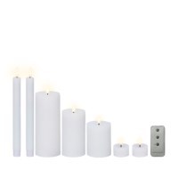 LED kaars | Lumineo | Warm wit | 24 cm | 4 stuks