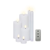 LED kaars | Lumineo | Warm wit | 24 cm | 4 stuks