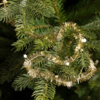 Kerstversiering lametta | Licht goud ster | 7 meter