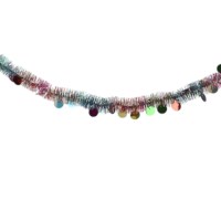 Kerstversiering lametta | Regenboog rond | 2,7 meter