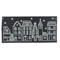 Raamdecoratie sticker | Wit | 49 x 23 cm