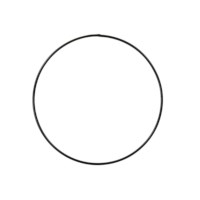 Metalen ring | Diameter 30 cm | Zwart