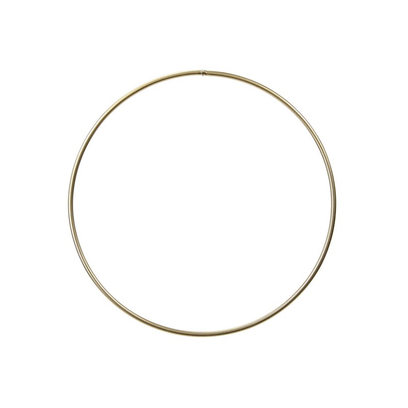 Metalen ring | Diameter 40 cm | Goud