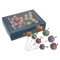 Decoratie appeltjes op draad | Pastel | 48 stuks