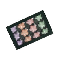 Kerstboom hangers | Ster | Pastel | Ø 4 cm | 12 stuks