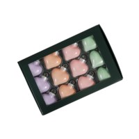 Kerstboom hangers | Hart | Pastel | Ø 4 cm | 12 stuks