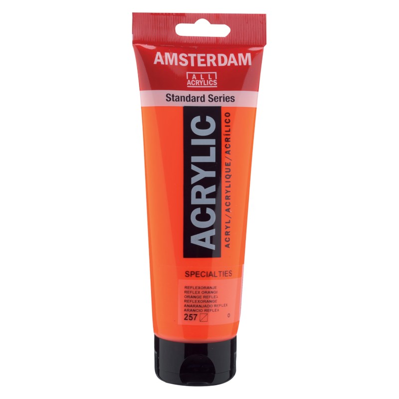 Acrylverf | Amsterdam standard | Reflexoranje 257 | 250 ml
