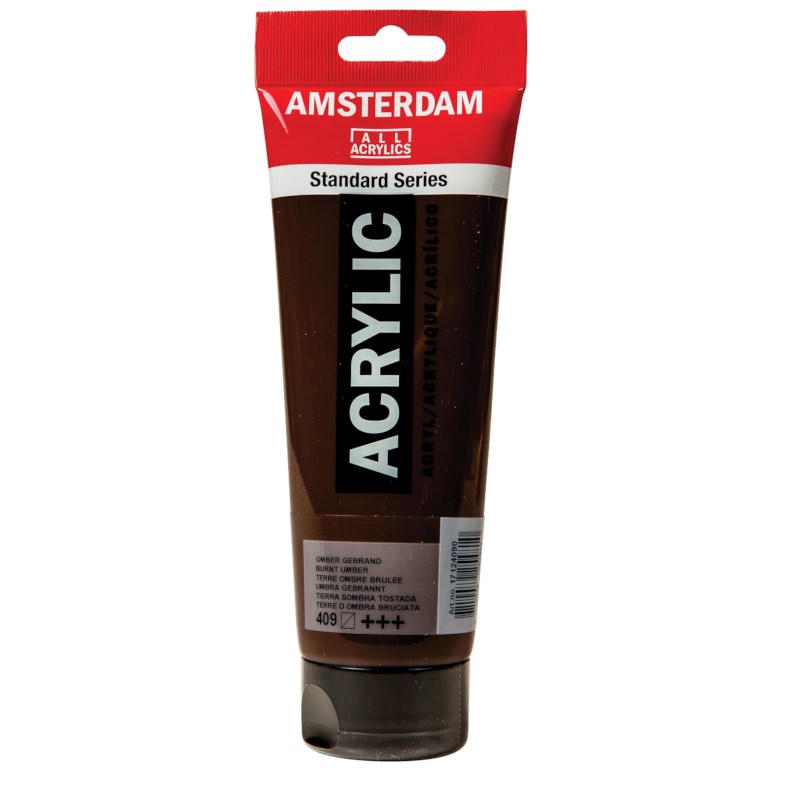 Acrylverf | Amsterdam standard | Omber gebrand 409 | 250 ml 