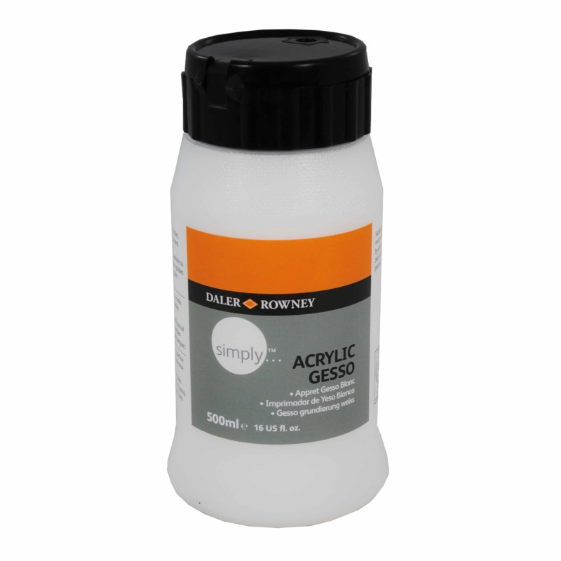 Acryl gesso | Daler Rowney system 3 | Pot 500 ml | Wit 012
