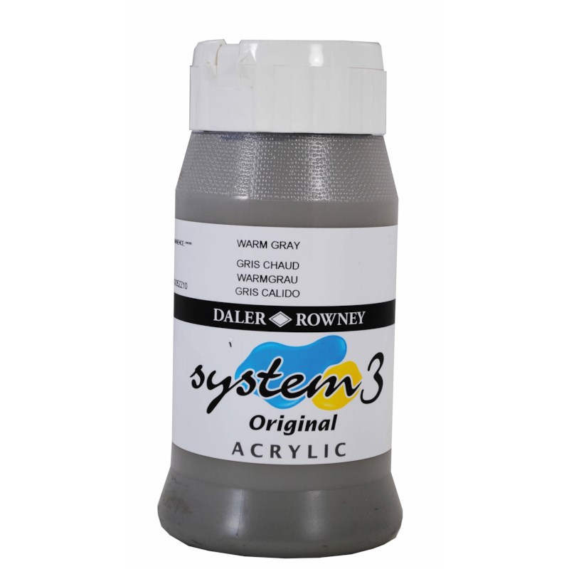 Acrylverf warmgrijs 500 ml | Daler Rowney