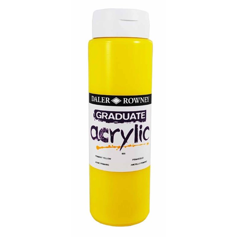 Acrylverf | Daler Rowney | Primary Yellow 603 | Graduate | 500 ml 