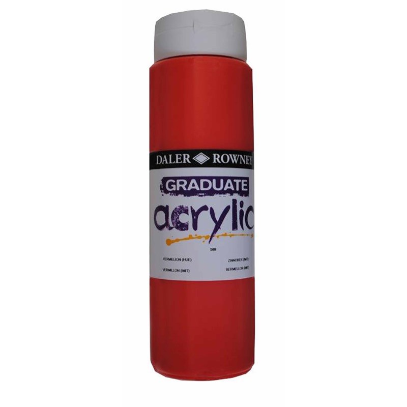 Acrylverf | Daler Rowney | Vermilion 588 | Graduate | 500 ml
