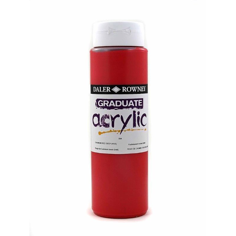 Acrylverf | Daler Rowney | Cadmium Red Deep (Hue) 500 | Graduate | 500 ml 