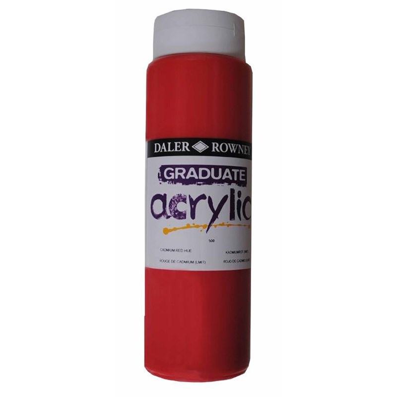 Acrylverf | Daler Rowney | Cadmium Red (Hue) 504 | Graduate | 500 ml 