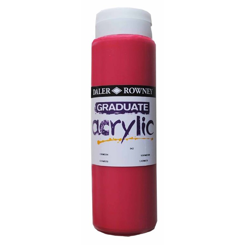 Acrylverf | Daler Rowney | Crimson 542 | Graduate | 500 ml 