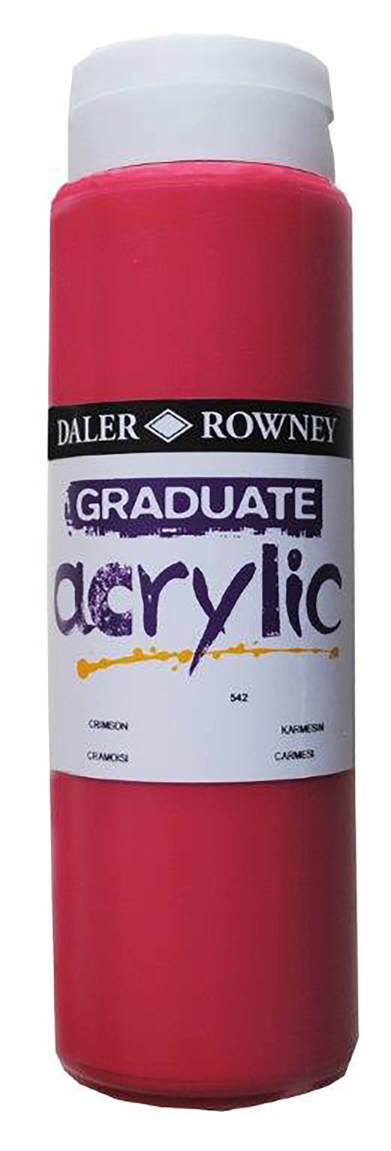Daler-Rowney Colore Acrilico Graduate 500 Ml - Rosso Veneziano, Per Artisti E Principianti