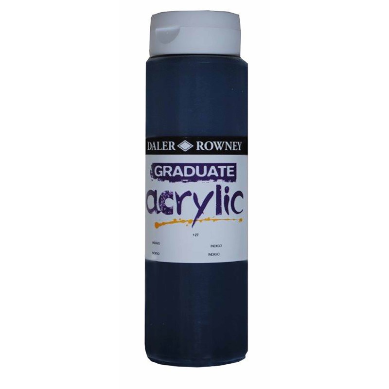 Acrylverf | Daler Rowney | Indigo 127 | Graduate | 500 ml 