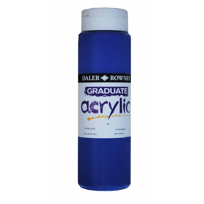 Acrylverf | Daler Rowney | Phthalo Blue 143 | Graduate | 500 ml 
