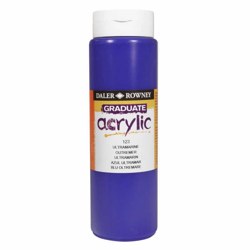 Acrylverf | Daler Rowney | Ultramarine Blue 123 | Graduate | 500 ml 