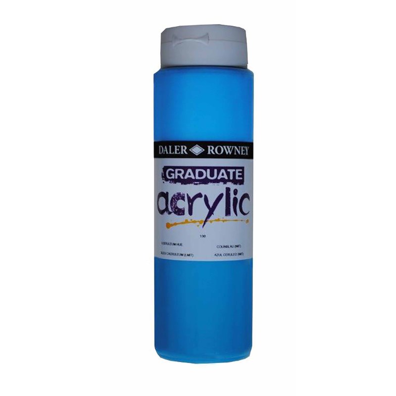 Acrylverf | Daler Rowney | Coeruleum (Hue) 130 | Graduate | 500 ml 