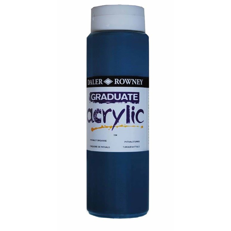 Acrylverf | Daler Rowney | Phthalo Turquoise 154 | Graduate | 500 ml