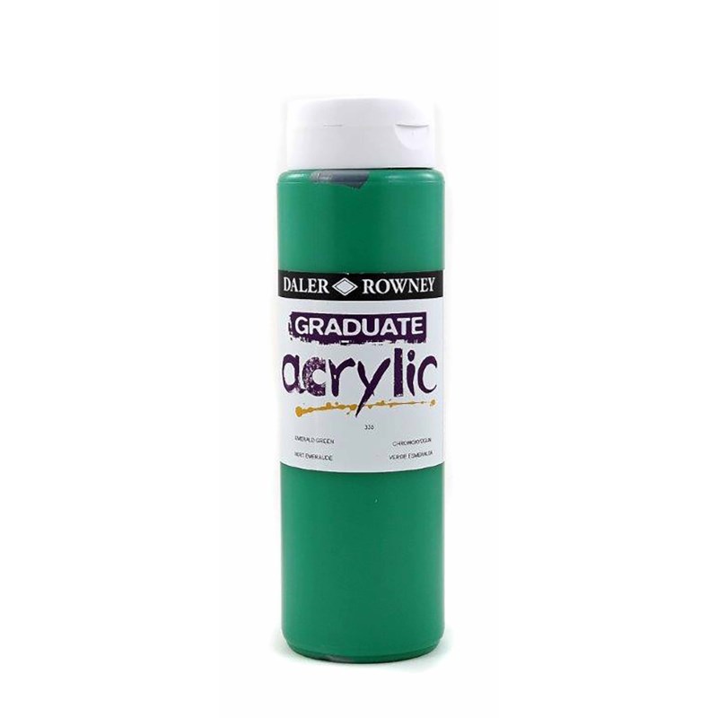 Acrylverf | Daler Rowney | Emerald Green 335 | Graduate | 500 ml 